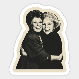 Bea Arthur and Betty white Sticker